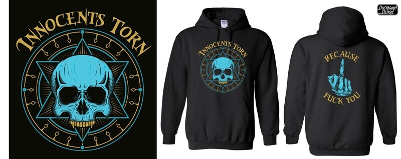 Men&#39;s and Ladies Front and Back Print Hoody SM-L