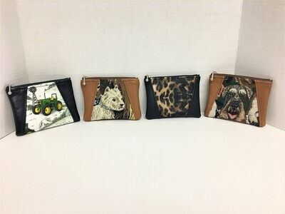 Tractors, Dogs, Leopard Designer Bags or Pouches