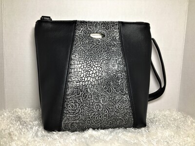 EDT Limited Edition Silver and Faux Leather Handmade Handbag