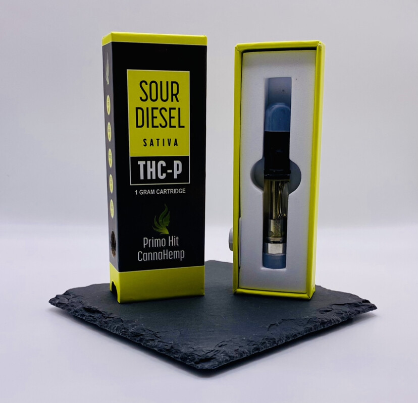Primo Hit Sour Diesel THC-P Vape Cartridges (Sativa)