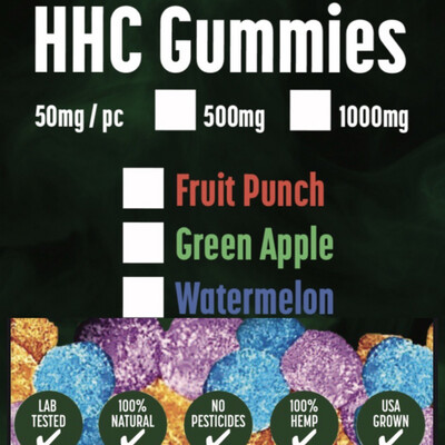 HHC 50mg Cubed Gummies (500mg pouch Or 1000mg pouch)