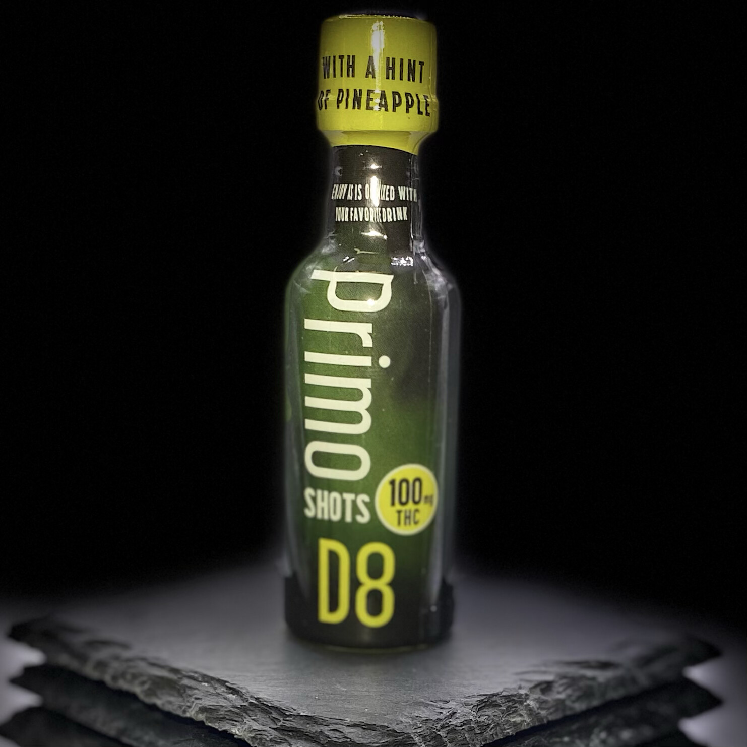 D8 Primo Shot | 100mg with a hint of Pineapple (Hemp Derivative THC Infused 50ml Shots)