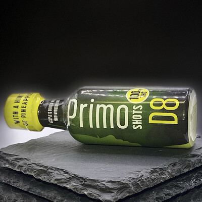 D8 Primo Shot | 100mg of D8 (Hemp Derivative THC Infused 50ml Shots) Available In mango or pineapple.