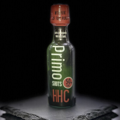 HHC Primo Shot, 50mg with a hint of Fruit Punch (Hemp Derivative THC Infused 50ml Shots)