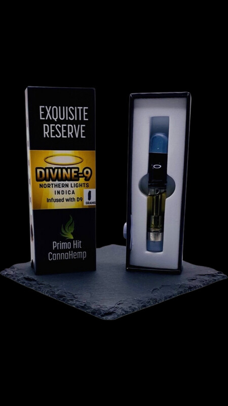 Primo Hit Divine-9 (D9) Vape Cartridges (Indica)