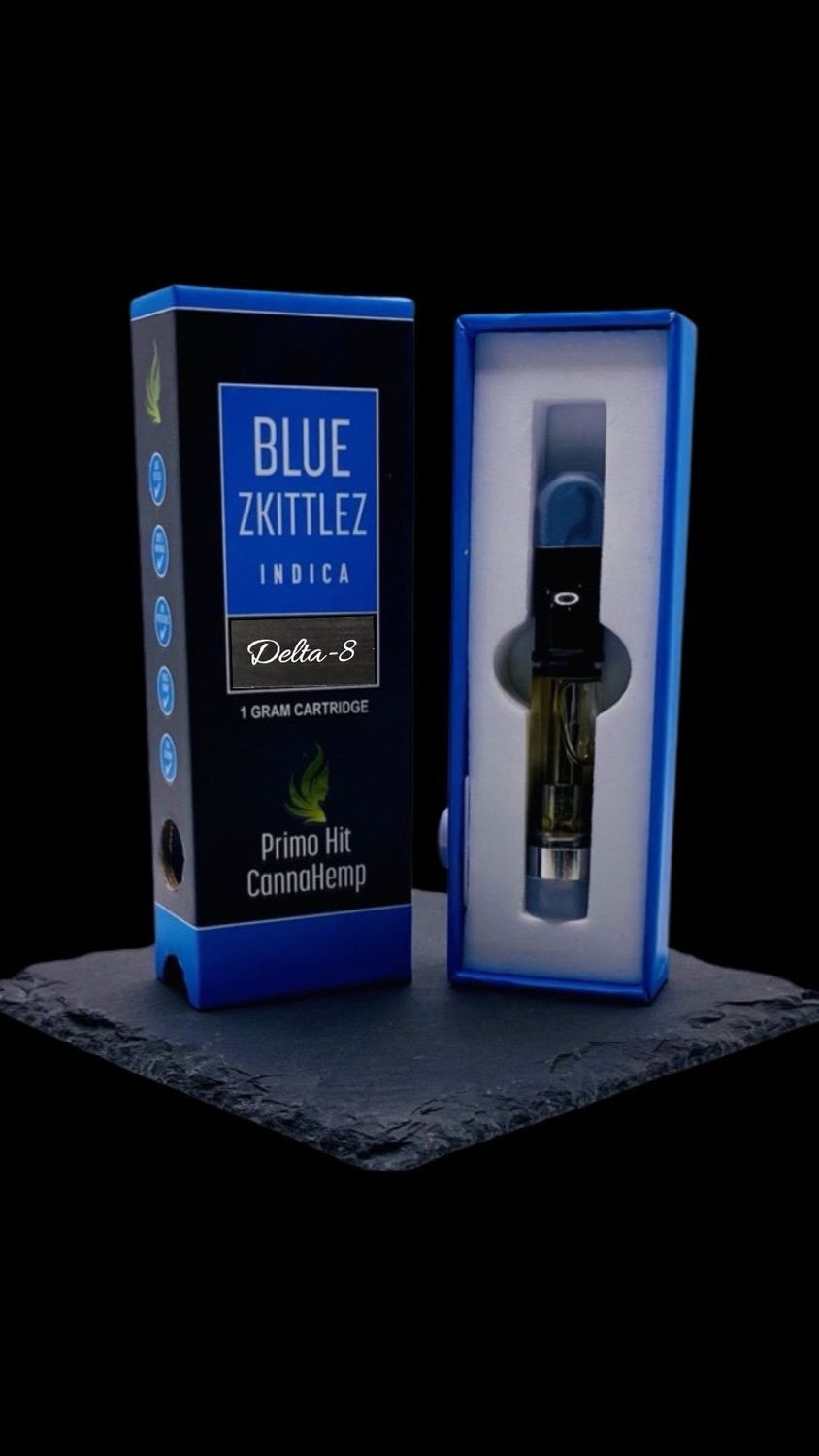Primo Hit Blue Skittlez Vape Cartridges (Indica)
