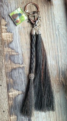 Tassel and a braid keychain