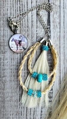 Double Loop &amp; tassel Keychain