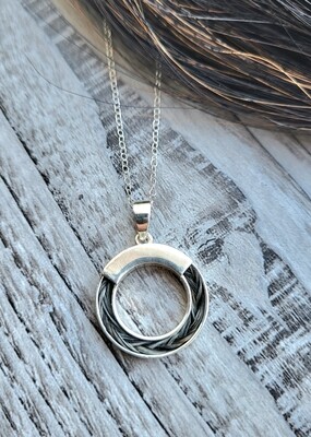 Circle pendant sterling