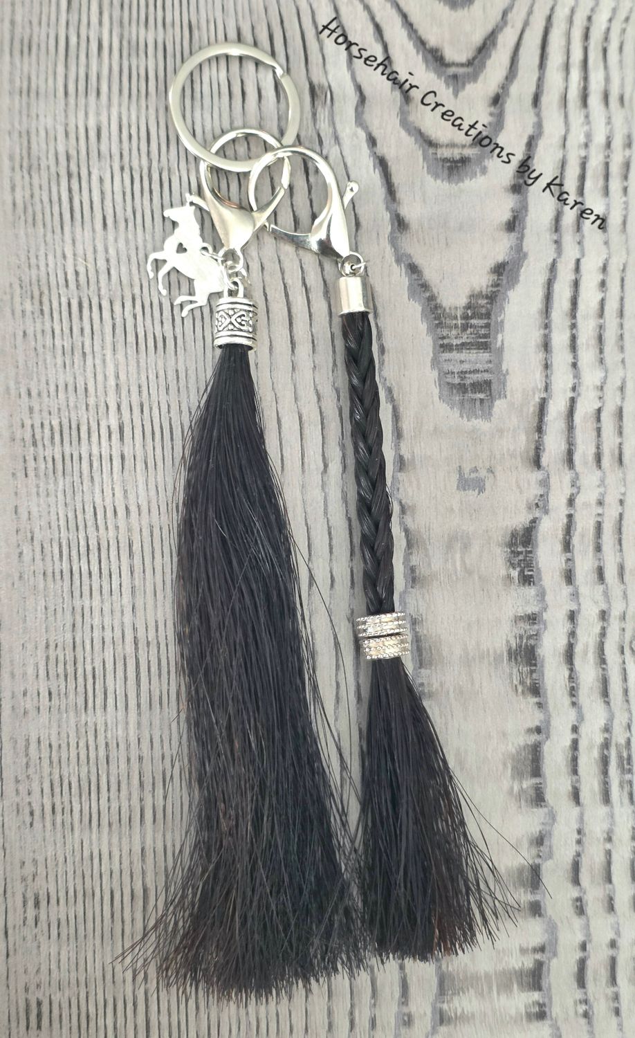 Tassel and a braid keychain