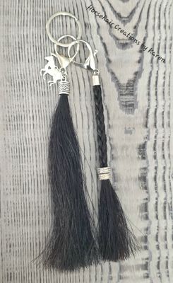 Tassel and a braid keychain