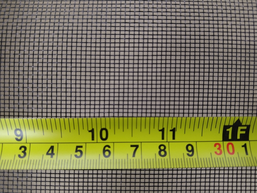 Soffit mesh, black PVC-coated fibreglass 30m roll