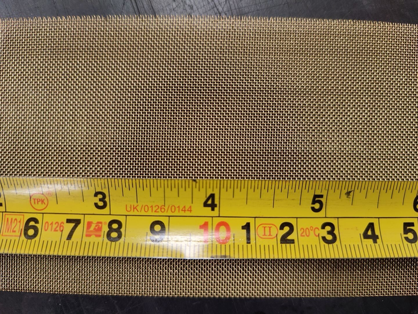 Brass woven 40 mesh: 0.411mm aperture - Online Shop - Robinson Wire Cloth