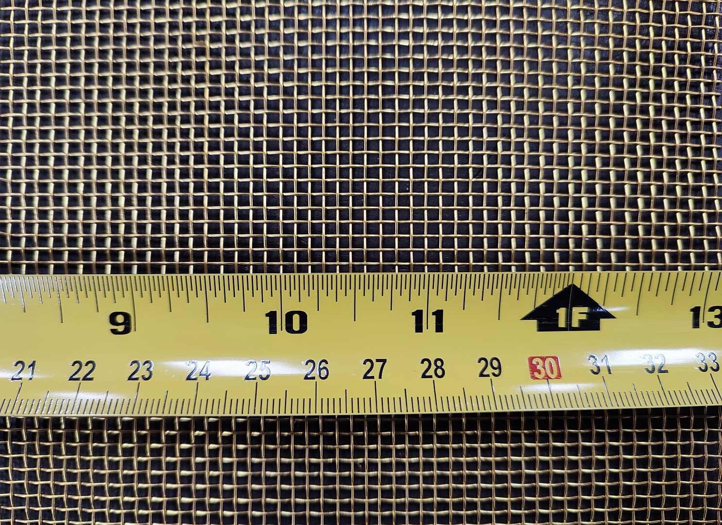 Brass woven 10 mesh: 2.04mm aperture