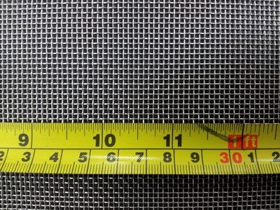 Stainless woven 14 mesh: 1.31mm aperture Stainless woven 14 mesh: 1.31mm aperture