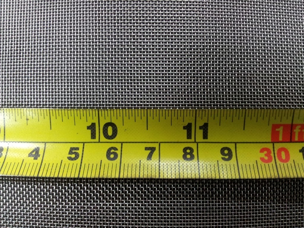 Stainless woven 36 mesh: 0.456mm aperture