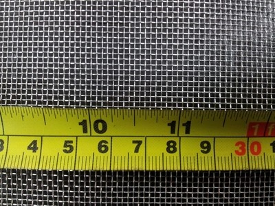 Stainless woven 16 mesh: 1.23mm aperture Stainless woven 16 mesh: 1.23mm aperture