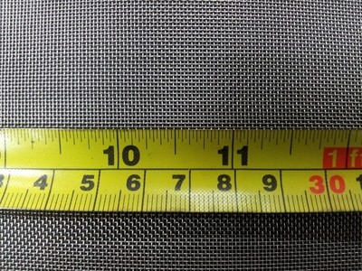 Stainless woven 36 mesh: 0.456mm aperture Stainless woven 36 mesh: 0.456mm aperture