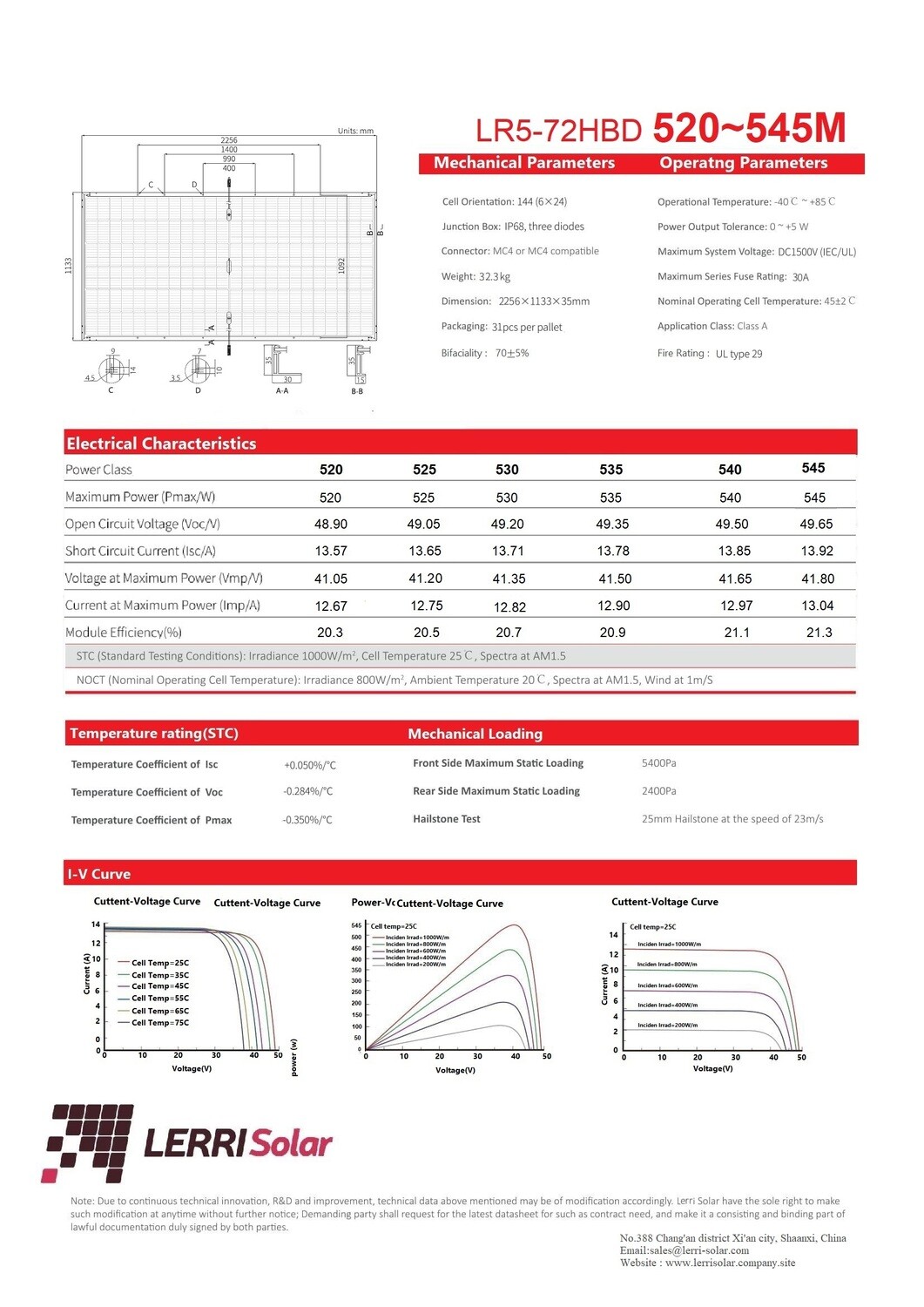 LERRI CATALOGUE
 LR5-72HBD