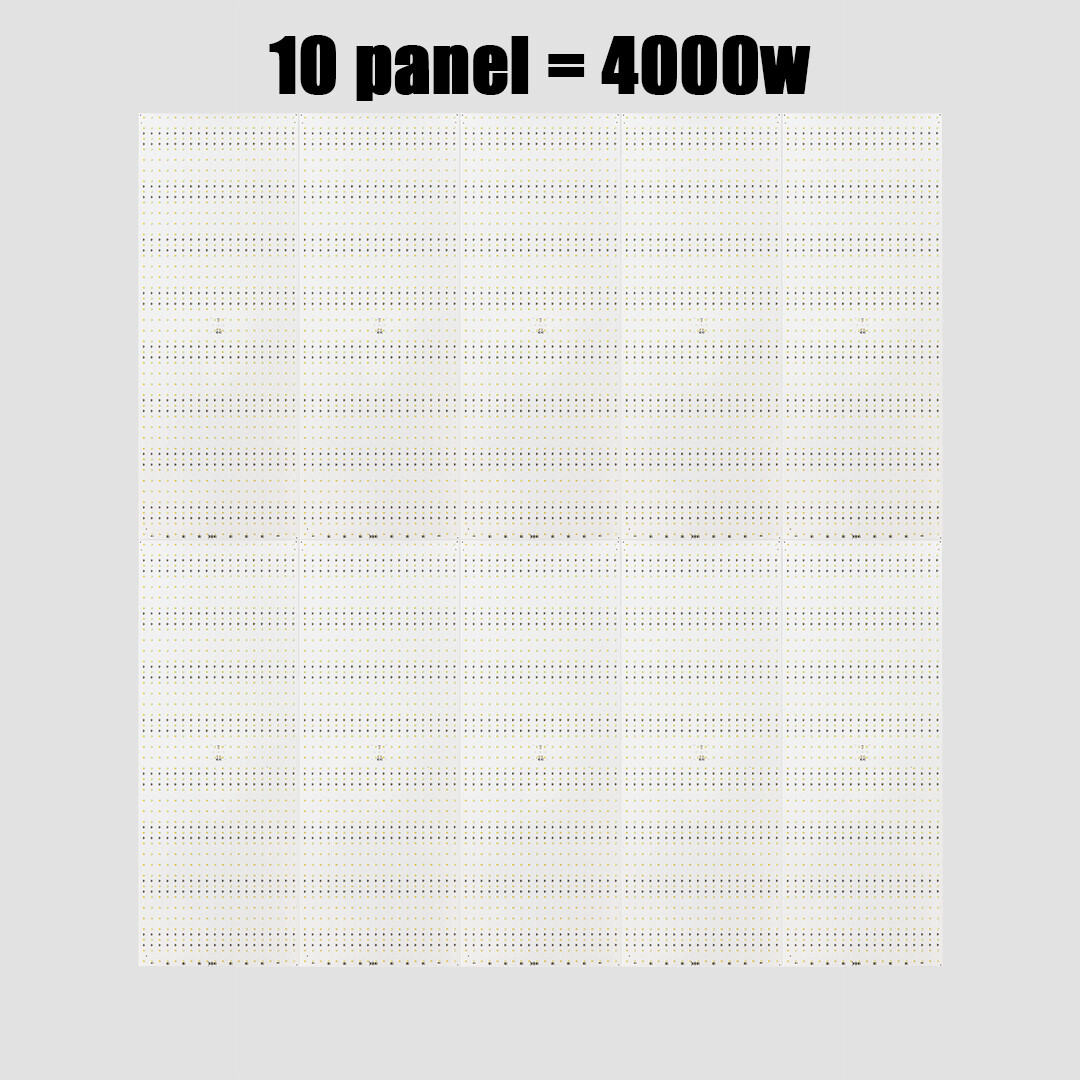 Led panel 400w Bi-color CRI95+ (You can assemble the led panel 4000w, you will get the size of the lamp: 150x160cm)