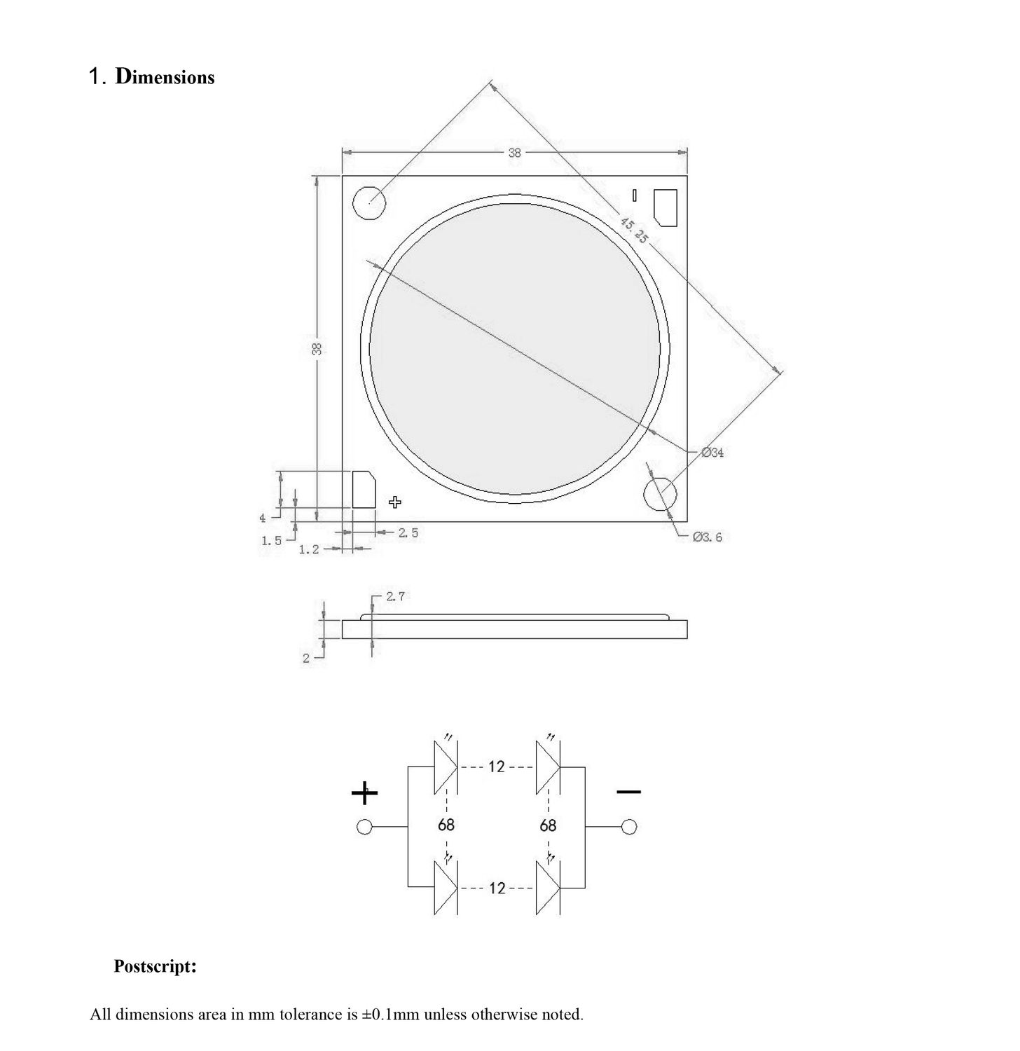 Led COB 500W