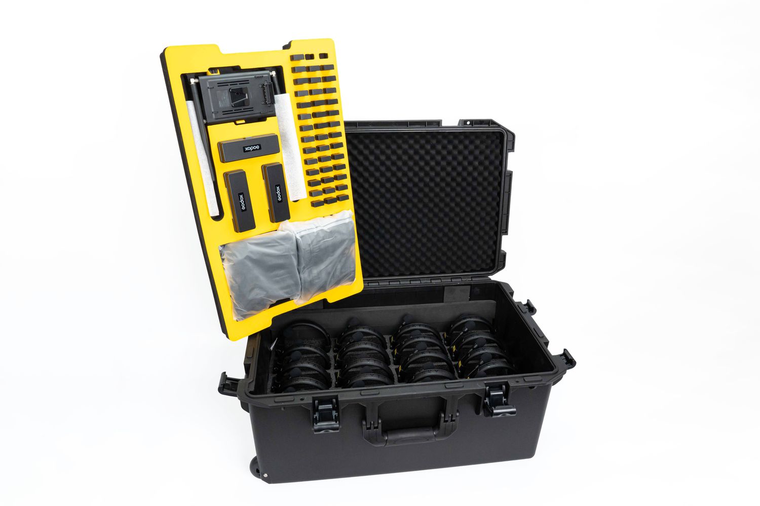 Godox SkyTalk H20S + HUB 1.9GHz Full-Duplex Wireless Intercom System with 20 Single-Ear Headsets