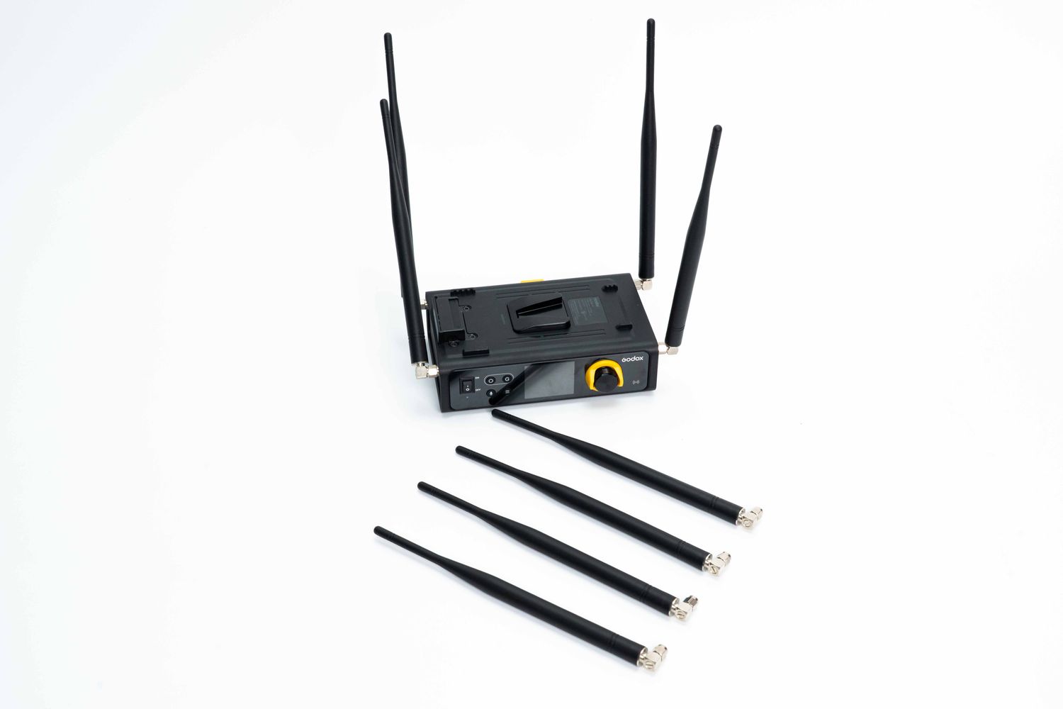 Godox SkyTalk H20S + HUB 1.9GHz Full-Duplex Wireless Intercom System with 20 Single-Ear Headsets