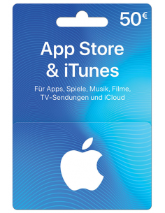 Carte App Store & iTunes de 50€