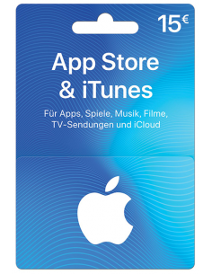 Carte App Store & iTunes de 15€