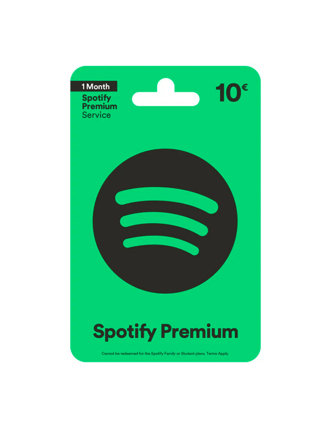 Carte cadeau Spotify Premium 10€