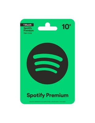 Carte cadeau Spotify Premium 10€