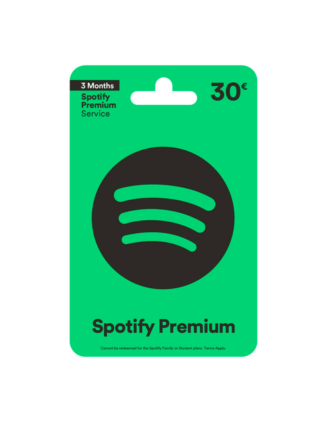 Carte cadeau Spotify Premium 30€