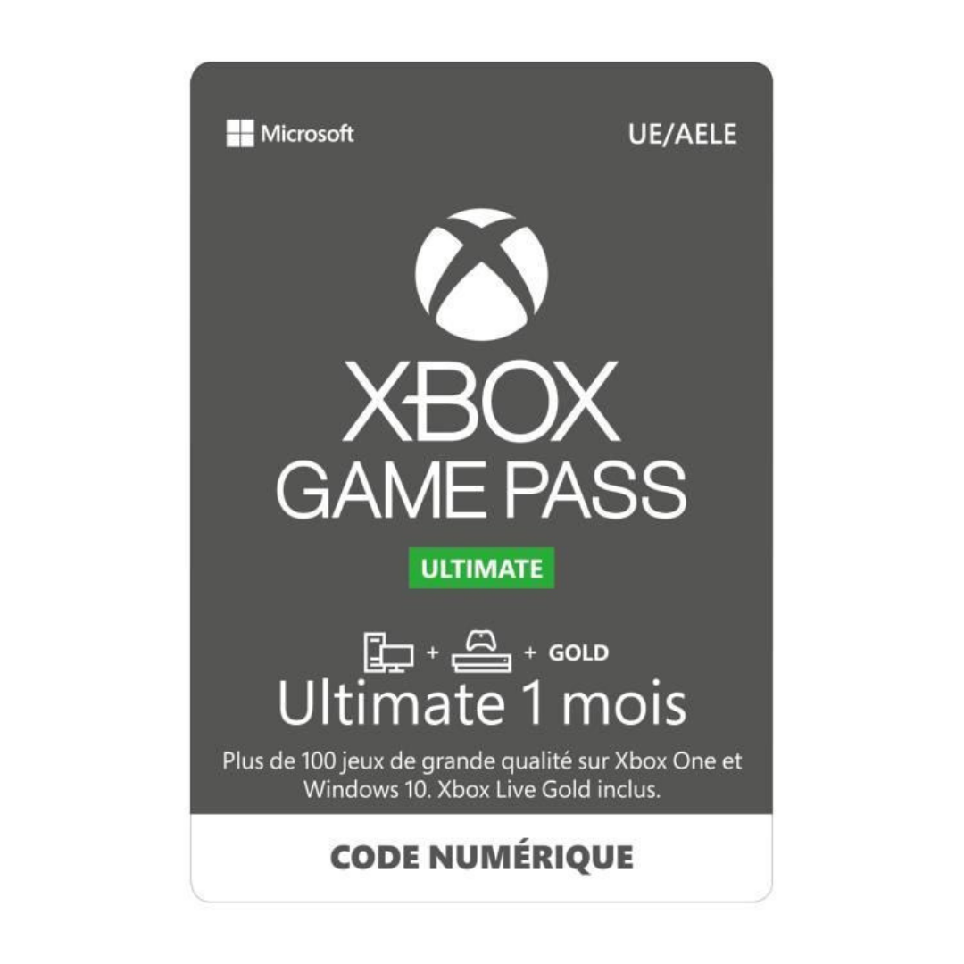Carte Xbox Game Pass Ultimate 1 mois - 12,99€