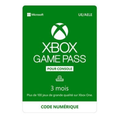 Carte Xbox Game Pass 3 mois - 29,99€