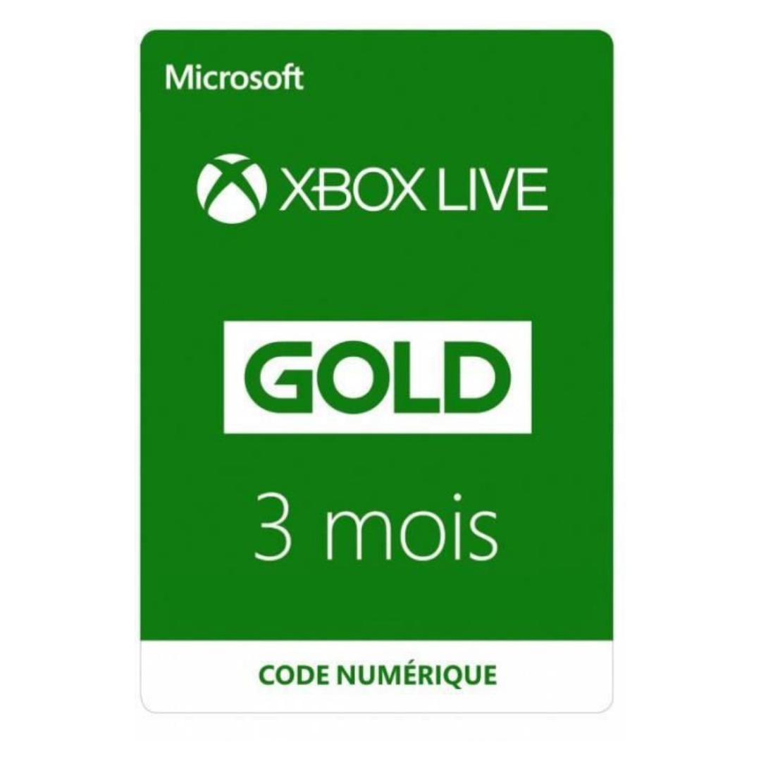 Carte Xbox Live Gold 3 mois - 18,5€