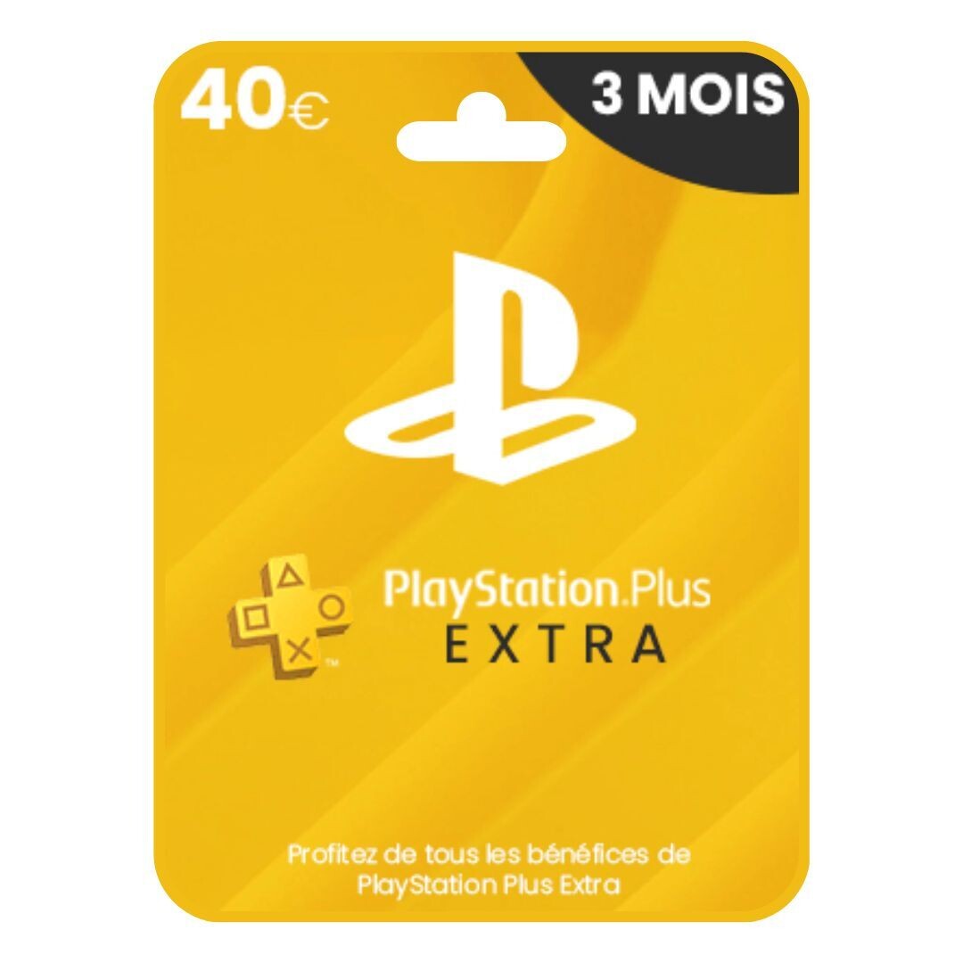 Carte PlayStation Plus Extra 3 mois - 40€