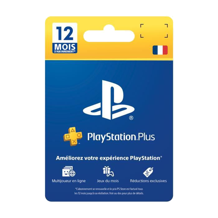 Carte PlayStation Plus 12 mois - 59,99€