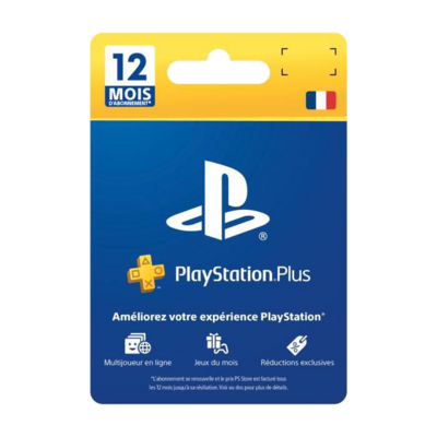Carte PlayStation Plus 12 mois - 59,99€