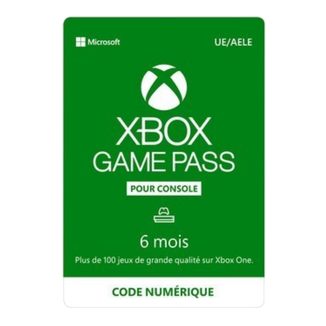 Carte Xbox Game Pass 6 mois - 59,99€