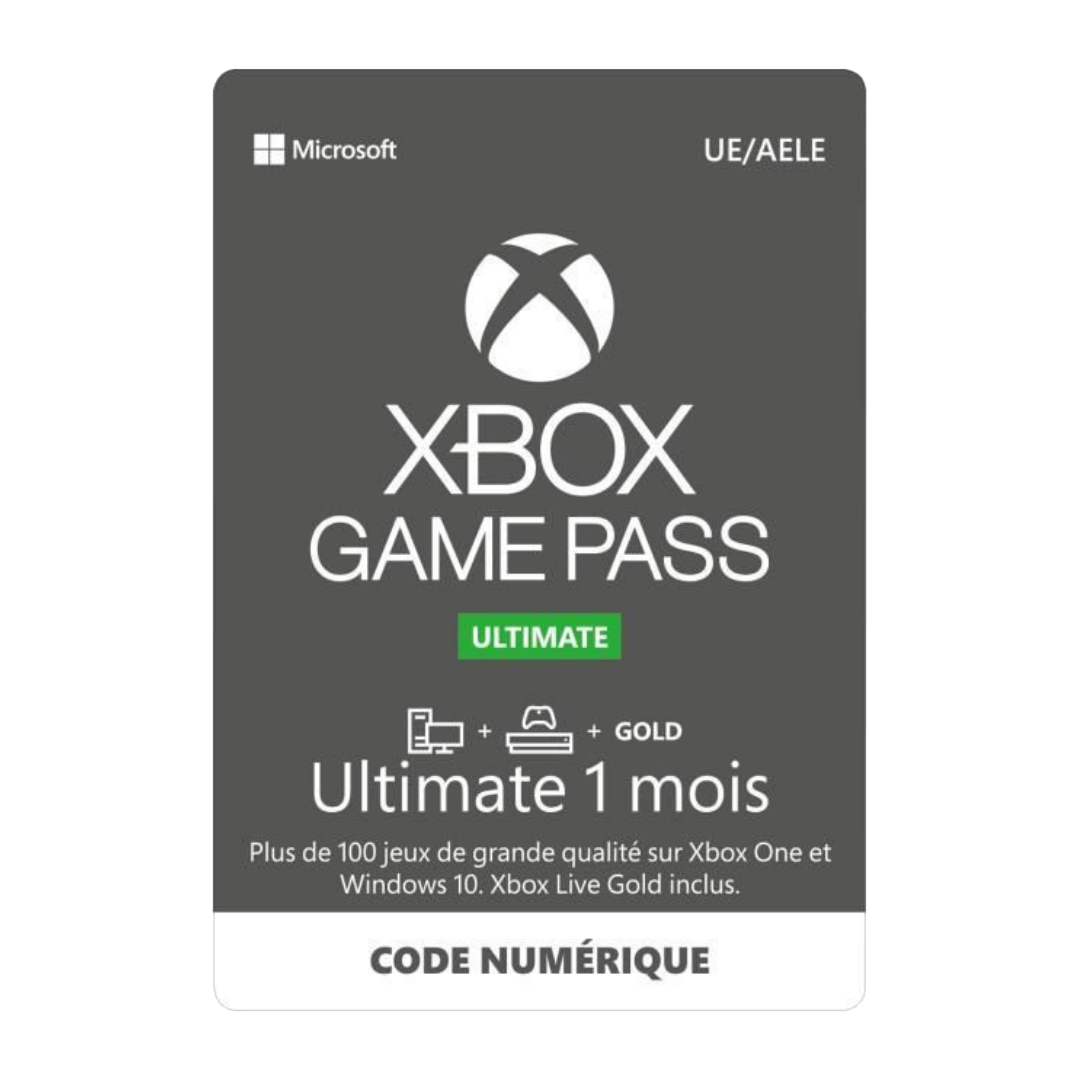 Carte Xbox Game Pass Ultimate 1 mois - 14,99€