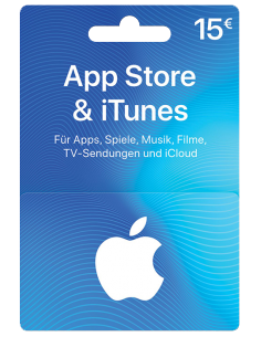Carte App Store & iTunes de 15€