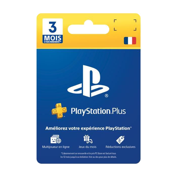 Carte PlayStation Plus 3 mois - 24,99€