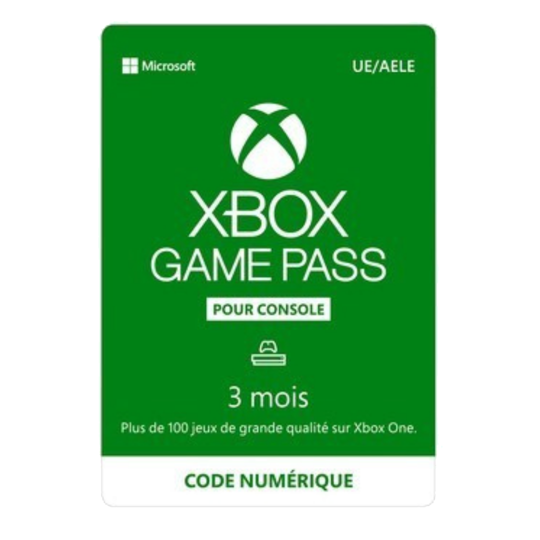 Carte Xbox Game Pass 3 mois - 29,99€