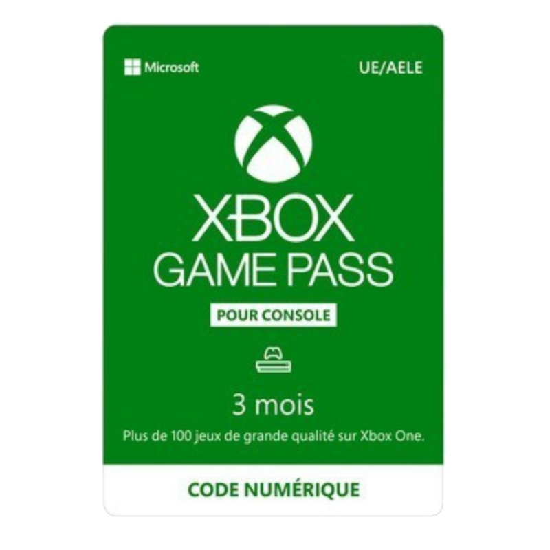 Carte Xbox Game Pass 3 mois - 29,99€
