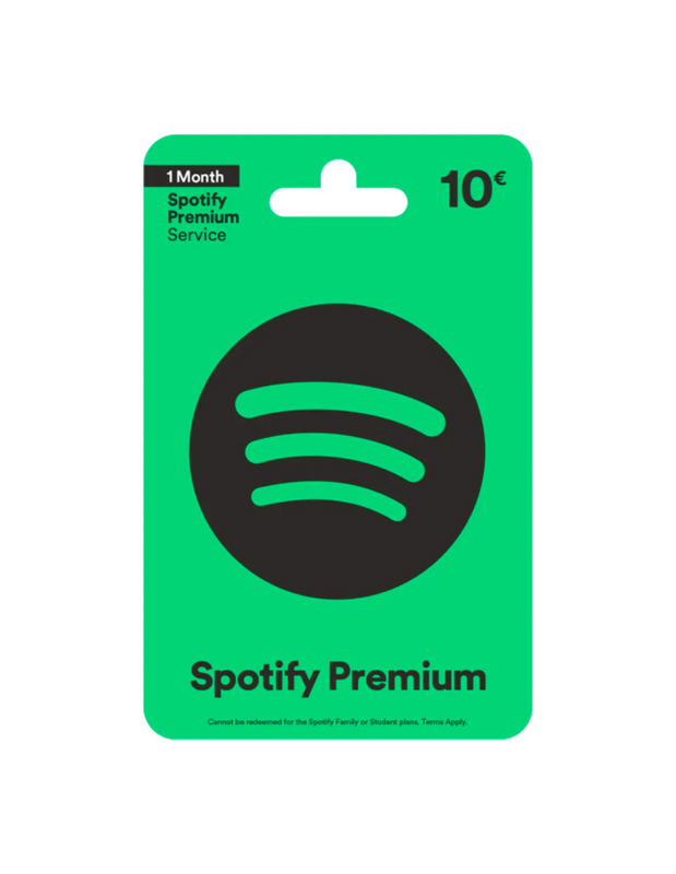Carte cadeau Spotify Premium 10€
