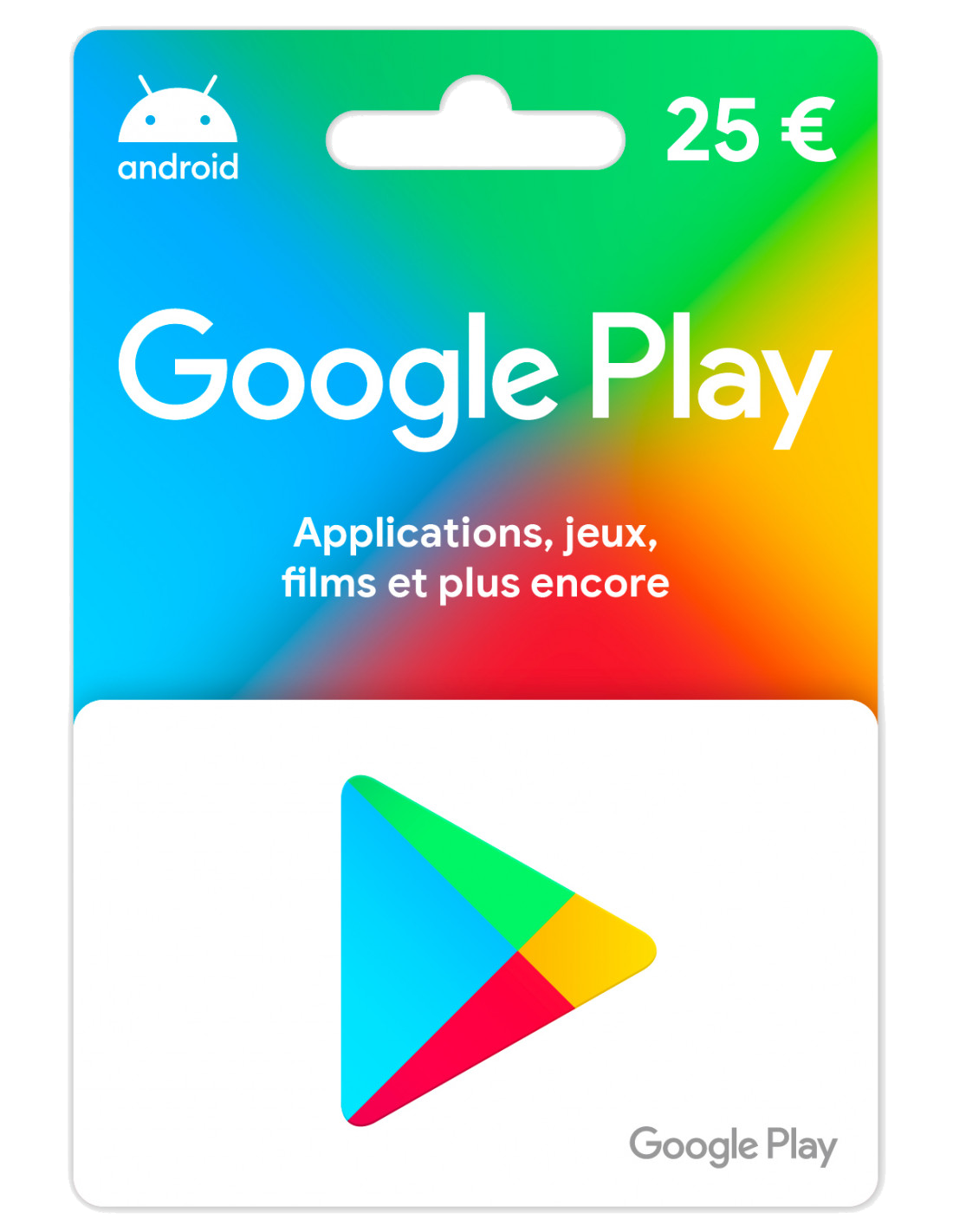 E-carte Google Play 25€
