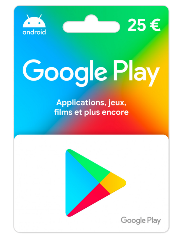 E-carte Google Play 25€