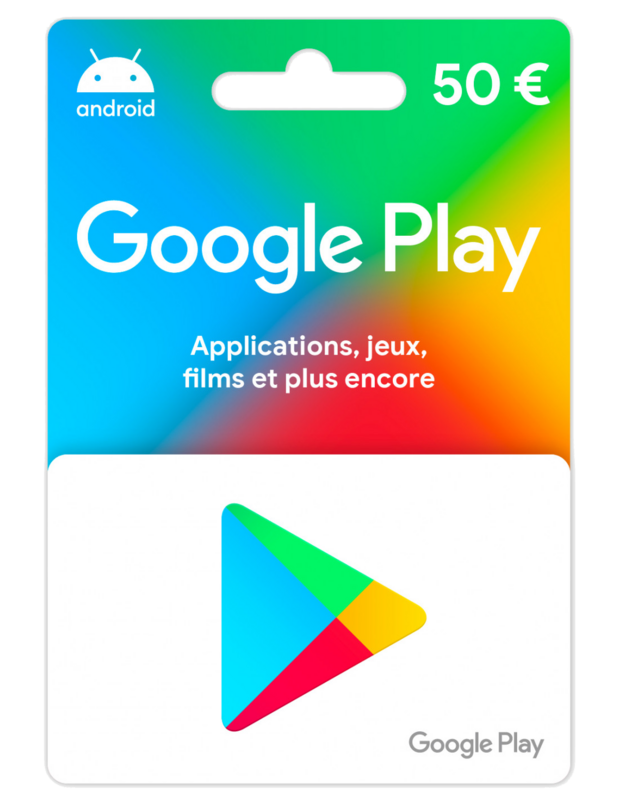 E-carte Google Play 50€