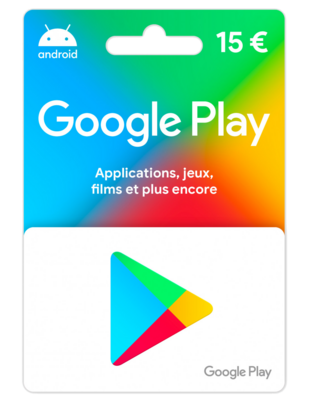 E-carte Google Play 15€