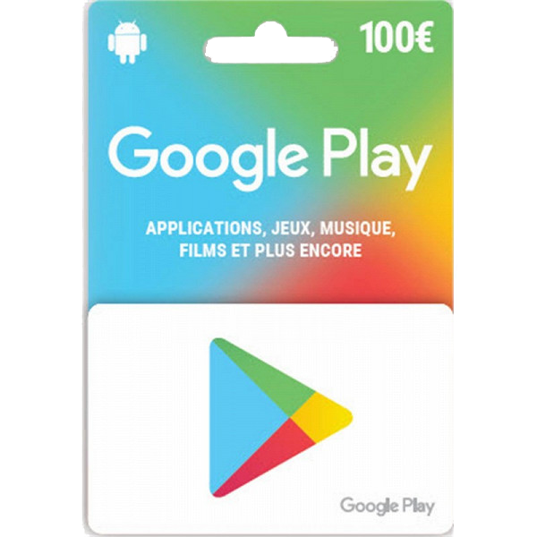 E-carte Google Play 100€